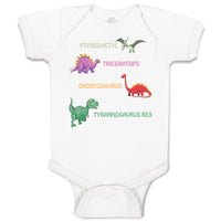 Baby Clothes Dinosaurs Dinosaurus Dino Trex Baby Bodysuits Boy & Girl Cotton