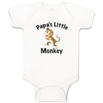 Baby Clothes Papa's Little Monkey Animals Zoo Baby Bodysuits Boy & Girl Cotton