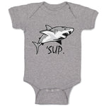 Baby Clothes Sup Shark Image Ocean Sea Life Baby Bodysuits Boy & Girl Cotton