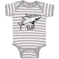 Baby Clothes Sup Shark Image Ocean Sea Life Baby Bodysuits Boy & Girl Cotton