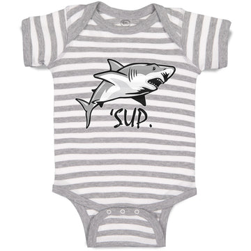 Baby Clothes Sup Shark Image Ocean Sea Life Baby Bodysuits Boy & Girl Cotton