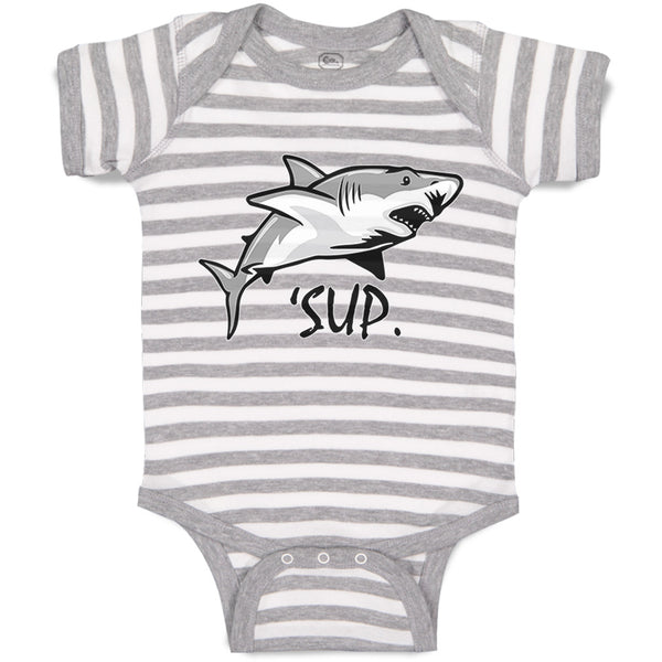 Baby Clothes Sup Shark Image Ocean Sea Life Baby Bodysuits Boy & Girl Cotton