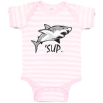 Baby Clothes Sup Shark Image Ocean Sea Life Baby Bodysuits Boy & Girl Cotton