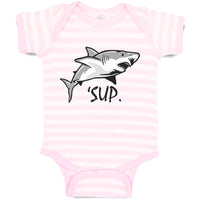 Baby Clothes Sup Shark Image Ocean Sea Life Baby Bodysuits Boy & Girl Cotton