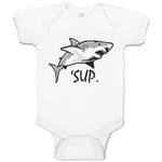 Baby Clothes Sup Shark Image Ocean Sea Life Baby Bodysuits Boy & Girl Cotton