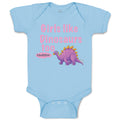 Baby Clothes Girls like Dinosaurs Too Dinosaurus Dino Trex Baby Bodysuits Cotton