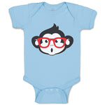 Baby Clothes Monkey with Sunglasses Zoo Funny Baby Bodysuits Boy & Girl Cotton