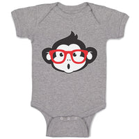 Baby Clothes Monkey with Sunglasses Zoo Funny Baby Bodysuits Boy & Girl Cotton