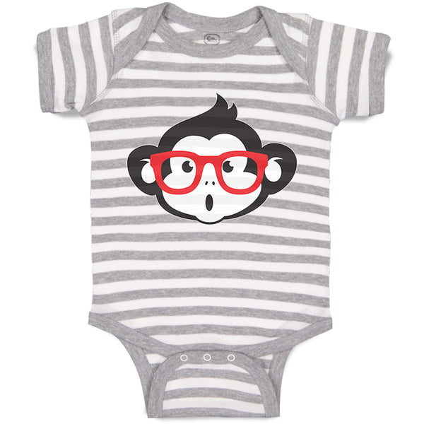 Baby Clothes Monkey with Sunglasses Zoo Funny Baby Bodysuits Boy & Girl Cotton