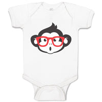 Baby Clothes Monkey with Sunglasses Zoo Funny Baby Bodysuits Boy & Girl Cotton