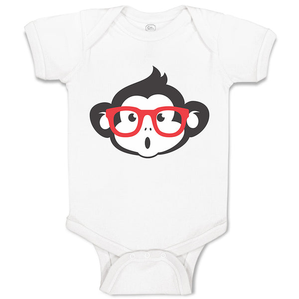 Baby Clothes Monkey with Sunglasses Zoo Funny Baby Bodysuits Boy & Girl Cotton