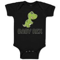 Baby Clothes Baby Rex Dinosaurus Dino T- Rex Baby Bodysuits Boy & Girl Cotton