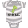 Baby Clothes Baby Rex Dinosaurus Dino T- Rex Baby Bodysuits Boy & Girl Cotton