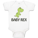 Baby Clothes Baby Rex Dinosaurus Dino T- Rex Baby Bodysuits Boy & Girl Cotton