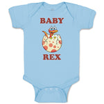 Baby Clothes Baby Rex Dinosaurus Dino Trex Baby Bodysuits Boy & Girl Cotton