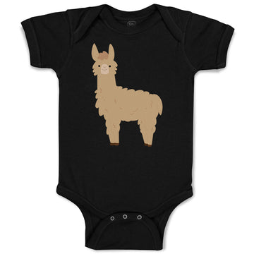 Baby Clothes Image of A Llama Funny Humor Baby Bodysuits Boy & Girl Cotton