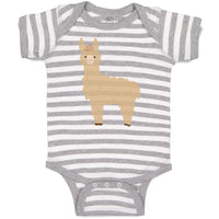 Baby Clothes Image of A Llama Funny Humor Baby Bodysuits Boy & Girl Cotton