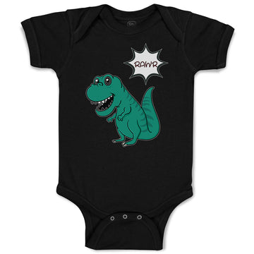 Baby Clothes Rawr Dinosaur Dinosaurus Dino Trex Baby Bodysuits Boy & Girl Cotton