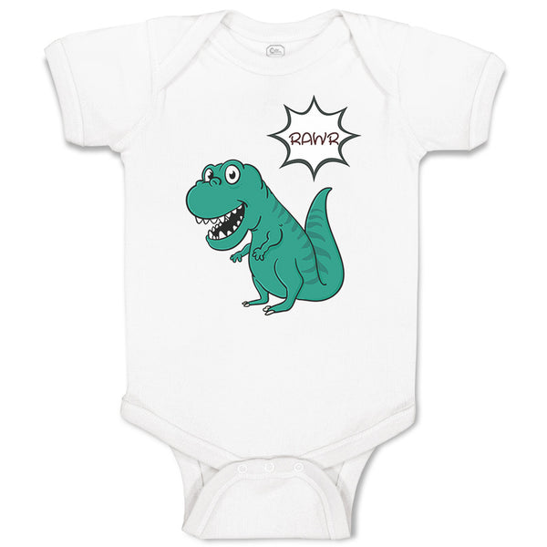 Baby Clothes Rawr Dinosaur Dinosaurus Dino Trex Baby Bodysuits Boy & Girl Cotton