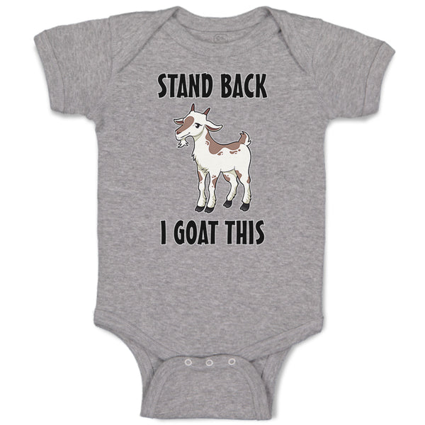 Baby Clothes Stand Back I Goat This Funny Farm Baby Bodysuits Boy & Girl Cotton