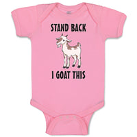 Baby Clothes Stand Back I Goat This Funny Farm Baby Bodysuits Boy & Girl Cotton
