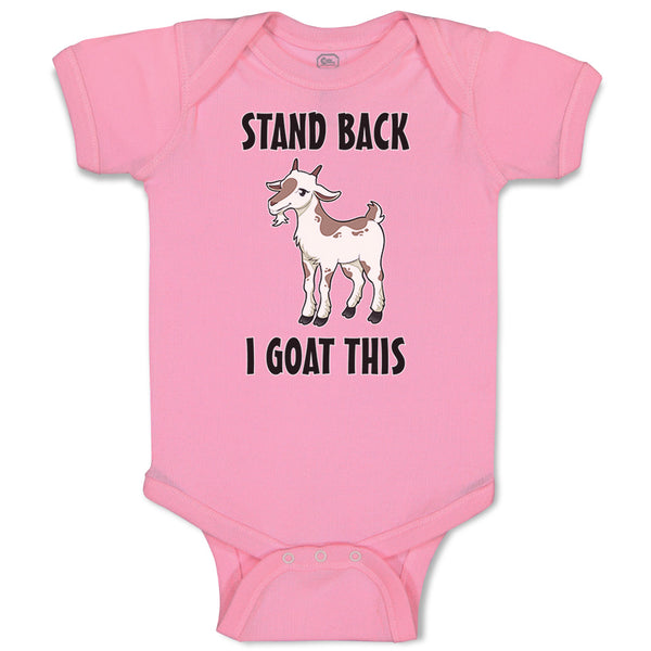 Baby Clothes Stand Back I Goat This Funny Farm Baby Bodysuits Boy & Girl Cotton
