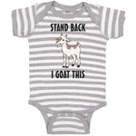 Baby Clothes Stand Back I Goat This Funny Farm Baby Bodysuits Boy & Girl Cotton