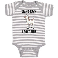 Baby Clothes Stand Back I Goat This Funny Farm Baby Bodysuits Boy & Girl Cotton