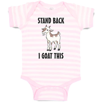 Baby Clothes Stand Back I Goat This Funny Farm Baby Bodysuits Boy & Girl Cotton