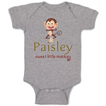 Baby Clothes Paisley Sweet Little Monkey Zoo Funny Baby Bodysuits Cotton