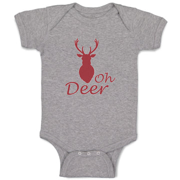 Baby Clothes Oh Deer Animals Woodland Baby Bodysuits Boy & Girl Cotton