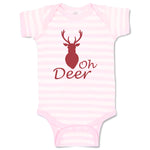 Baby Clothes Oh Deer Animals Woodland Baby Bodysuits Boy & Girl Cotton