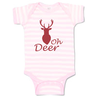 Baby Clothes Oh Deer Animals Woodland Baby Bodysuits Boy & Girl Cotton