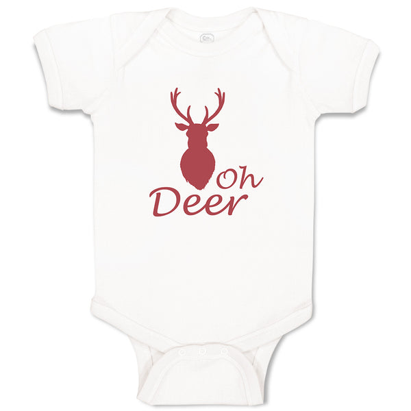 Baby Clothes Oh Deer Animals Woodland Baby Bodysuits Boy & Girl Cotton