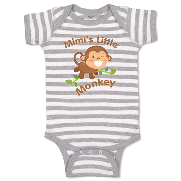 Baby Clothes Mimi's Little Monkey Animals Safari Baby Bodysuits Cotton
