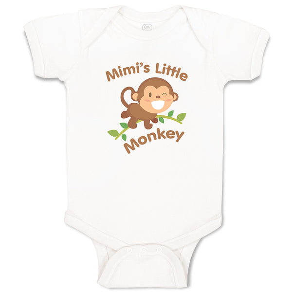 Baby Clothes Mimi's Little Monkey Animals Safari Baby Bodysuits Cotton