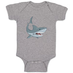 Baby Clothes Shark Animals Ocean Baby Bodysuits Boy & Girl Cotton