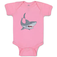 Baby Clothes Shark Animals Ocean Baby Bodysuits Boy & Girl Cotton