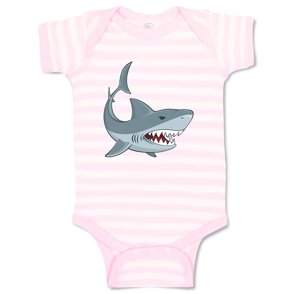 Baby Clothes Shark Animals Ocean Baby Bodysuits Boy & Girl Cotton