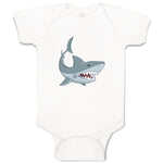 Baby Clothes Shark Animals Ocean Baby Bodysuits Boy & Girl Cotton