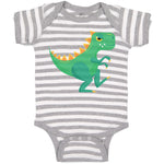 Baby Clothes Dinosaur Dinosaurus Dino Trex Style D Baby Bodysuits Cotton