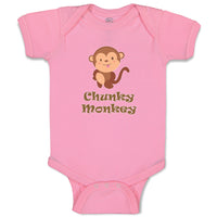 Baby Clothes Chunky Monkey Animals Zoo Baby Bodysuits Boy & Girl Cotton
