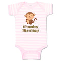 Baby Clothes Chunky Monkey Animals Zoo Baby Bodysuits Boy & Girl Cotton