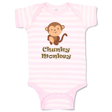 Baby Clothes Chunky Monkey Animals Zoo Baby Bodysuits Boy & Girl Cotton
