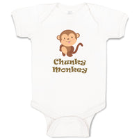Baby Clothes Chunky Monkey Animals Zoo Baby Bodysuits Boy & Girl Cotton