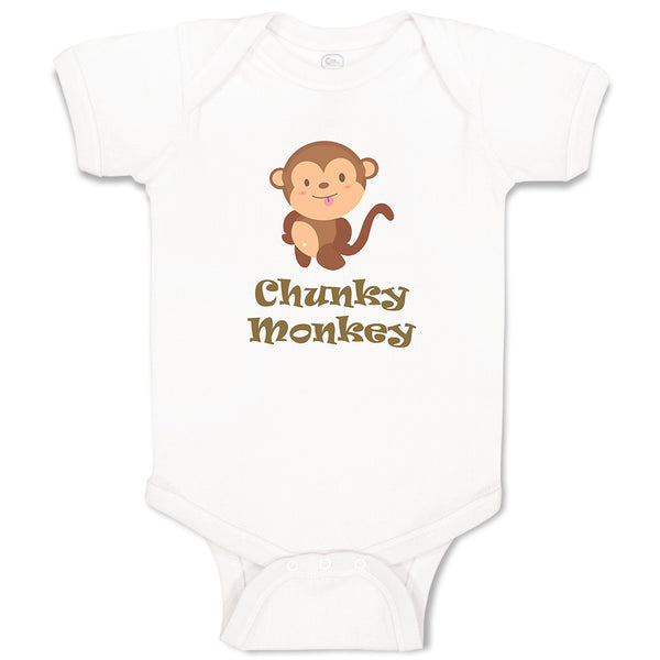 Baby Clothes Chunky Monkey Animals Zoo Baby Bodysuits Boy & Girl Cotton