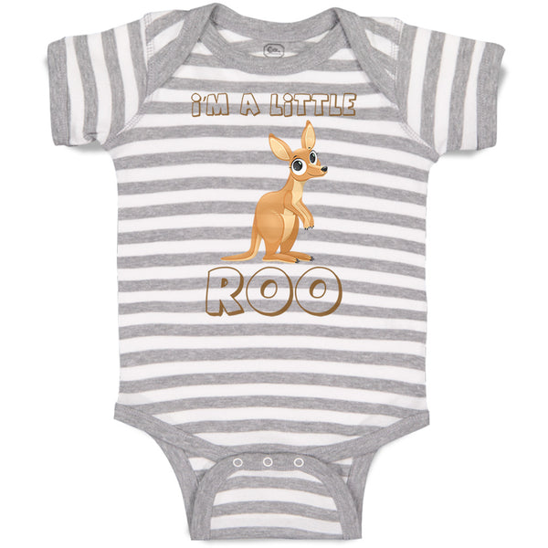 Baby Clothes I'M A Little Roo Safari Baby Bodysuits Boy & Girl Cotton