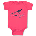 Baby Clothes Clever Girl Dinosaurus Dino Trex Baby Bodysuits Boy & Girl Cotton
