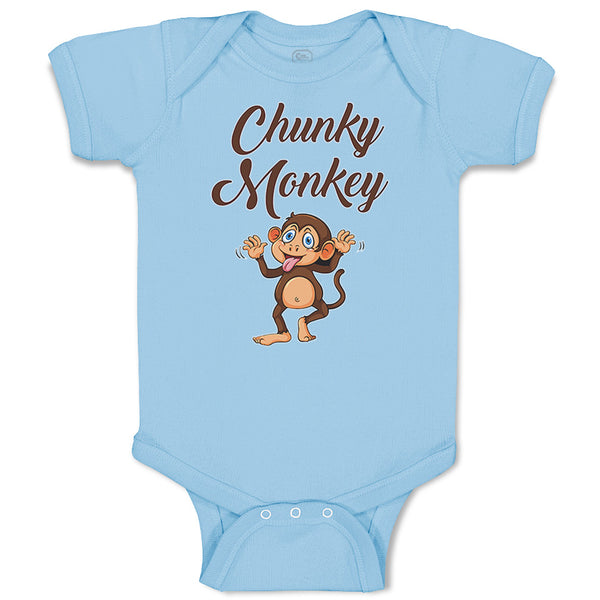 Baby Clothes Chunky Monkey Safari Funny Baby Bodysuits Boy & Girl Cotton