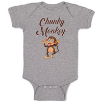 Baby Clothes Chunky Monkey Safari Funny Baby Bodysuits Boy & Girl Cotton